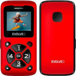 EasyPhone ID pro seniory červený EVOLVEO