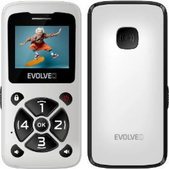 EasyPhone ID pro seniory bílý EVOLVEO