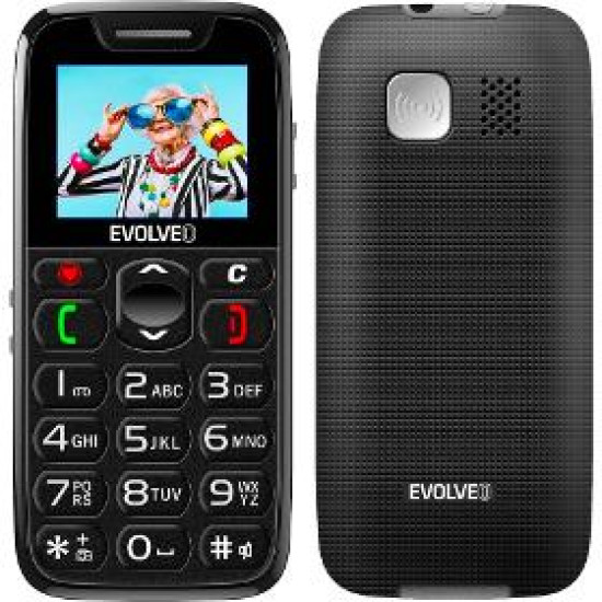 EasyPhone s nab. stojánkem černý EVOLVEO