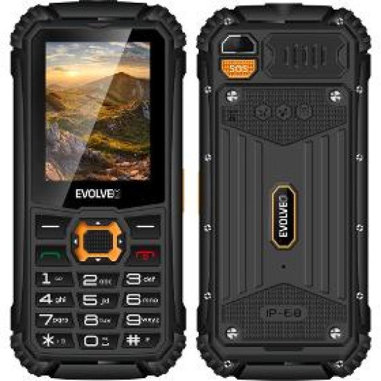 StrongPhone Q1 DS černo-oranžový EVOLVEO