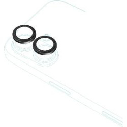 Camera glass Al. iPhone 17 Black EPICO