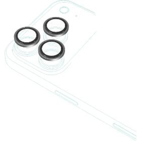 Camera glass Al. iPhone 17 Pro Bk EPICO