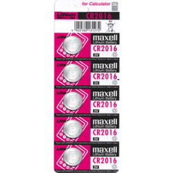 CR2016 5BP Li MAXELL