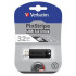 32GB USB Flash 3.0 PinStripe Bk VERBATIM