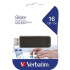 16GB USB Flash 2.0 SLIDER Black VERBATIM