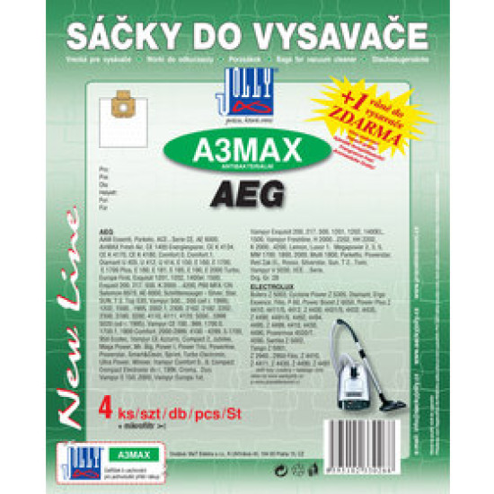 A 3 MAX SÁČKY DO VYSAVAČE JOLLY