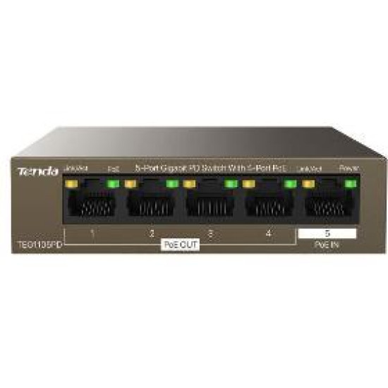 TEG1105PD 5port PD Gigabit Switch TENDA