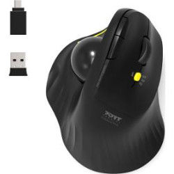 900719 wrl ergo mouse USB-A/C Black PORT