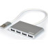 USB HUB 4x USB 2.0 Gray PORT CONNECT