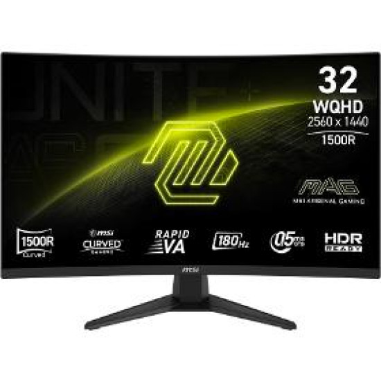 MAG 321CQF E18 prohnutý 180Hz 0,5ms MSI