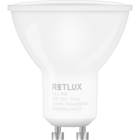 RLL 419 GU10 bulb 9W DL RETLUX