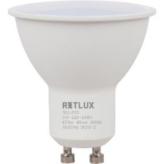 RLL 613 GU10 bulb 5W WW D RETLUX