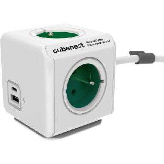 PowerCube Extended USB zel.1,5m CUBENEST