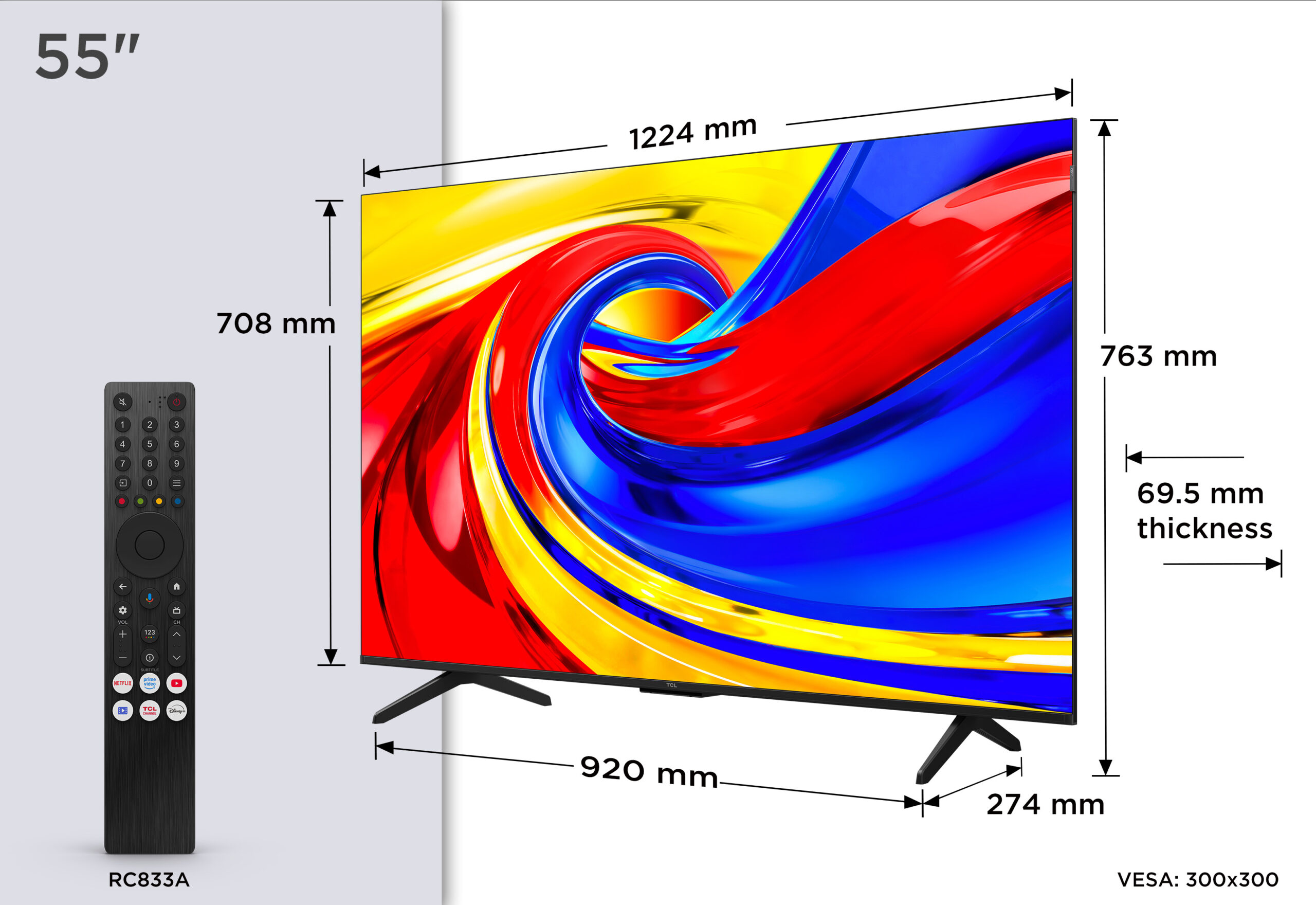 55P7L QLED TV TCL - Obrázek 4