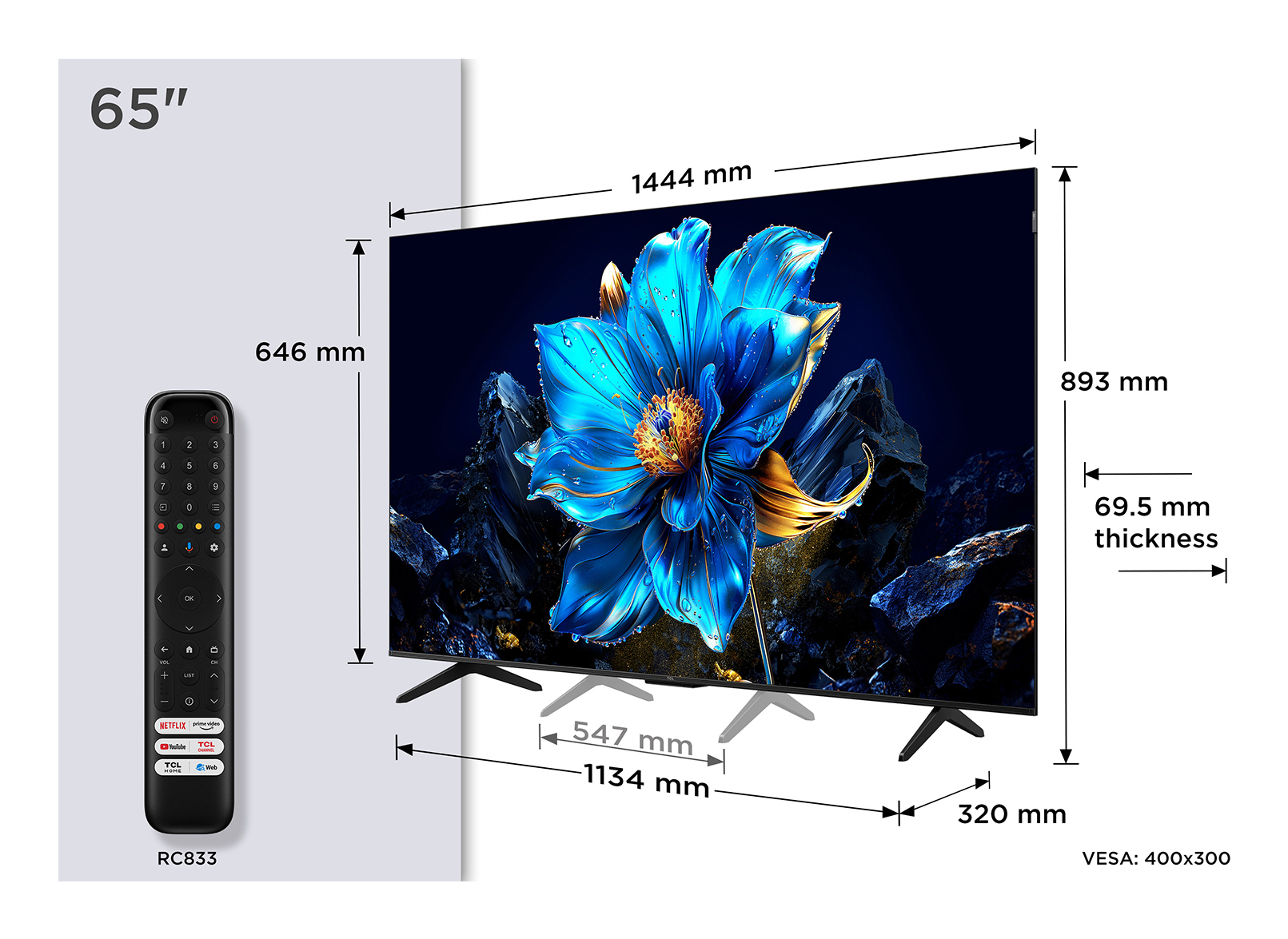 65P7K QLED TV TCL